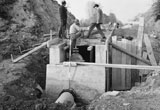 Lavori di costruzione di una condotta