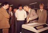 Inaugurazione del centro di controllo a Molino del Bosso (1980)